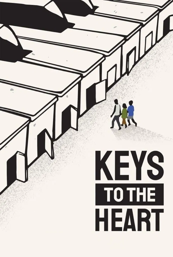 Poster chính thức của phim Phim Tâm Lý "Xin chào, cậu em khác người!" (Keys to the Heart - 2023), với sự tham gia của diễn viên Zanjoe Marudo và Dolly de Leon.