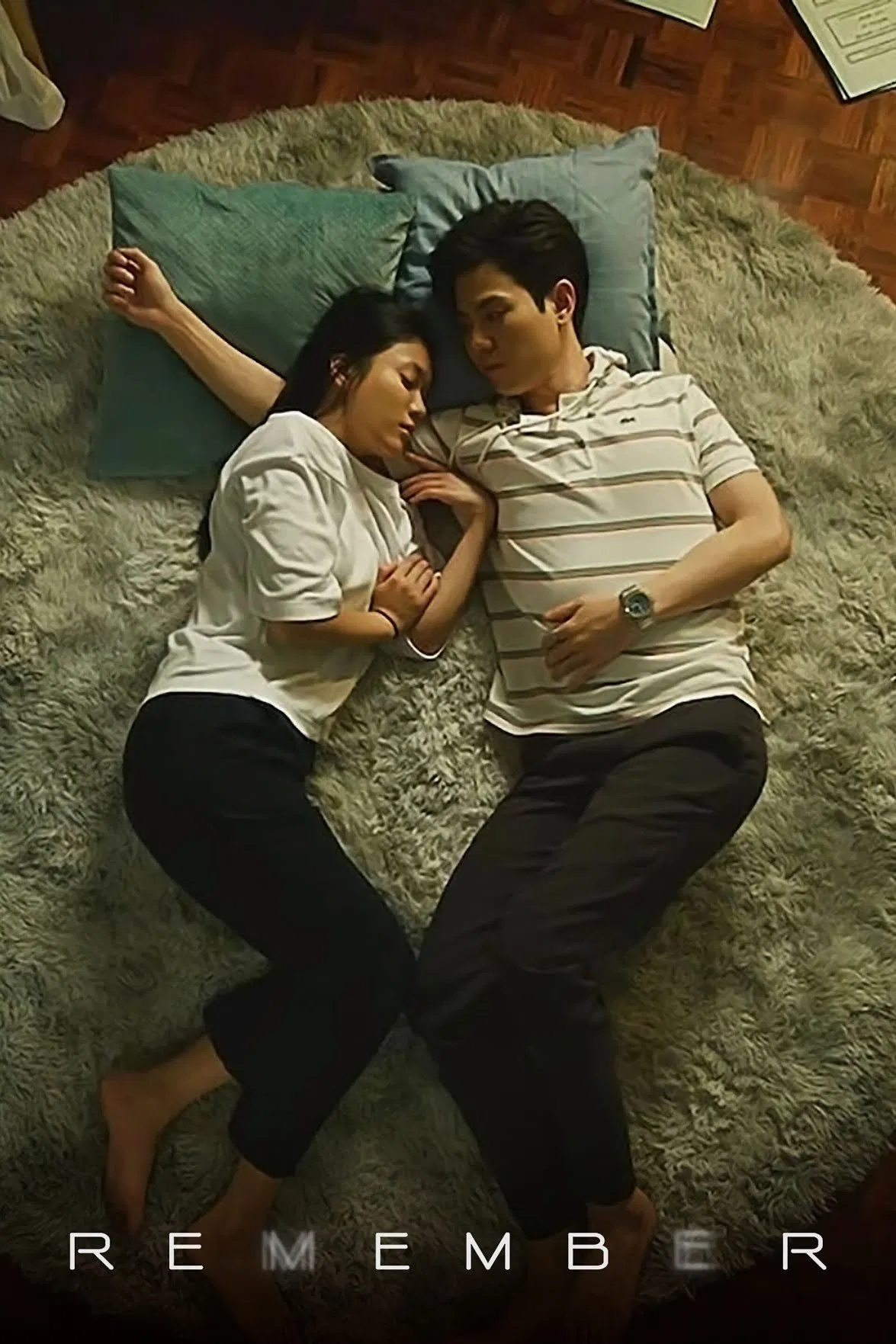 Poster chính thức của phim Phim Tâm Lý, Phim Hành Động & Phiêu Lưu "Xin Chào Quái Vật (Bản Thái)" (Remember You - 2021), với sự tham gia của diễn viên Paopetch Charoensook và Tawan Vihokratana.