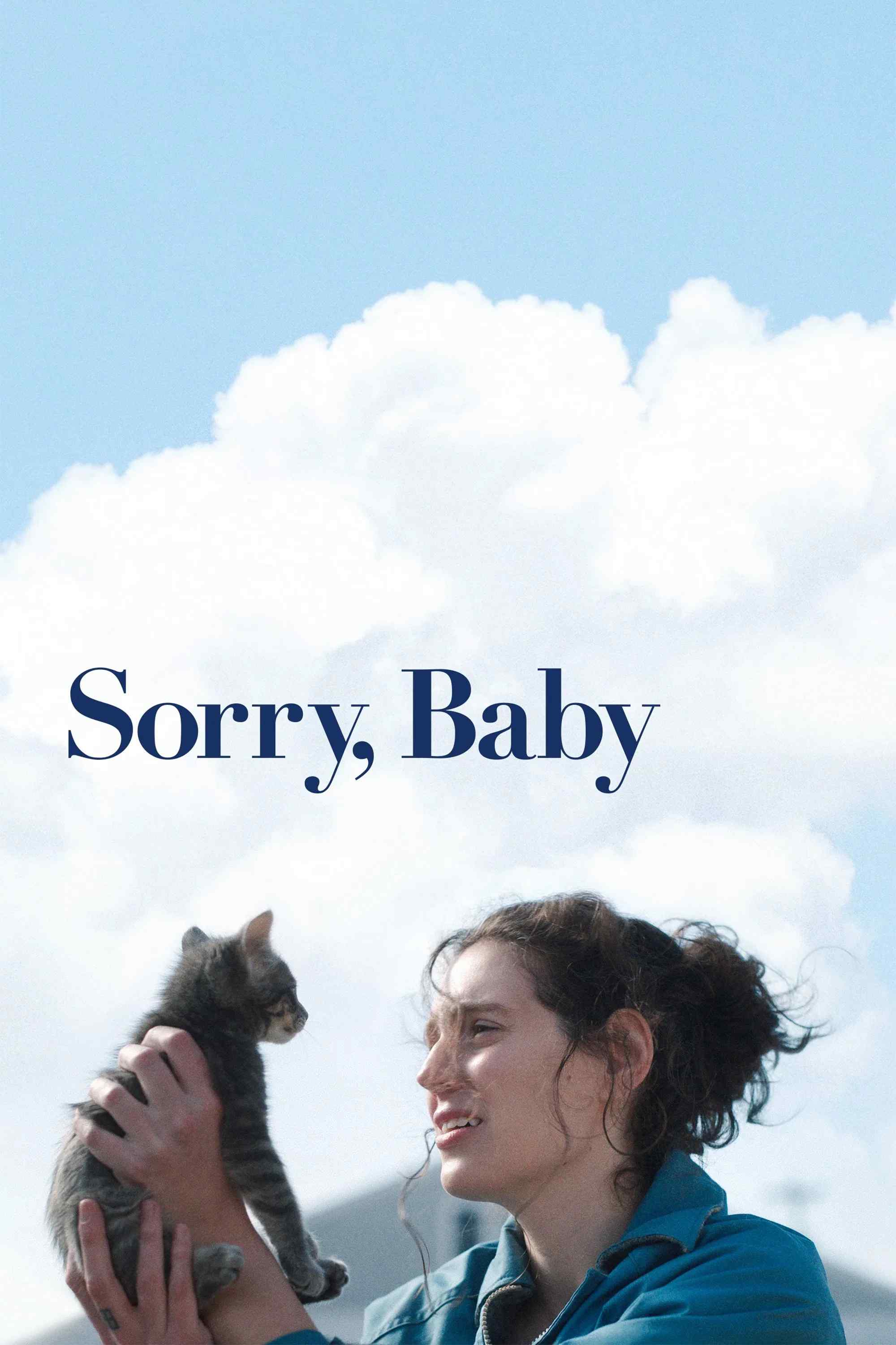Poster chính thức của phim Phim Tâm Lý, Phim Hài "Xin Lỗi, Em Yêu" (Sorry, Baby - 2025), với sự tham gia của diễn viên Eva Victor và Naomi Ackie.