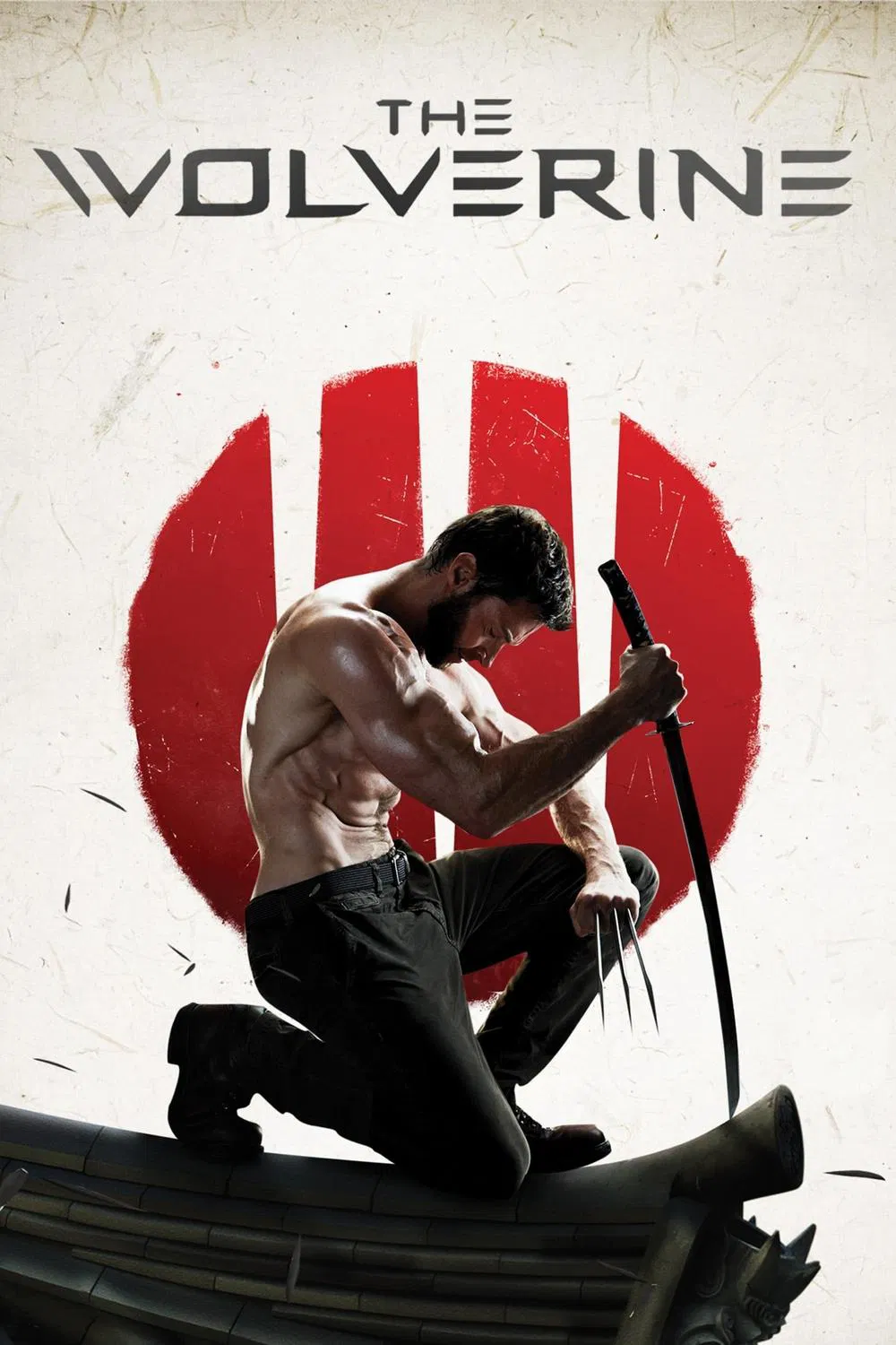 Poster chính thức của phim Phim Hành Động, Phim Viễn Tưởng "X-Men 6: Người Sói Wolverine" (The Wolverine - 2013), với sự tham gia của diễn viên Hugh Jackman và Hiroyuki Sanada.