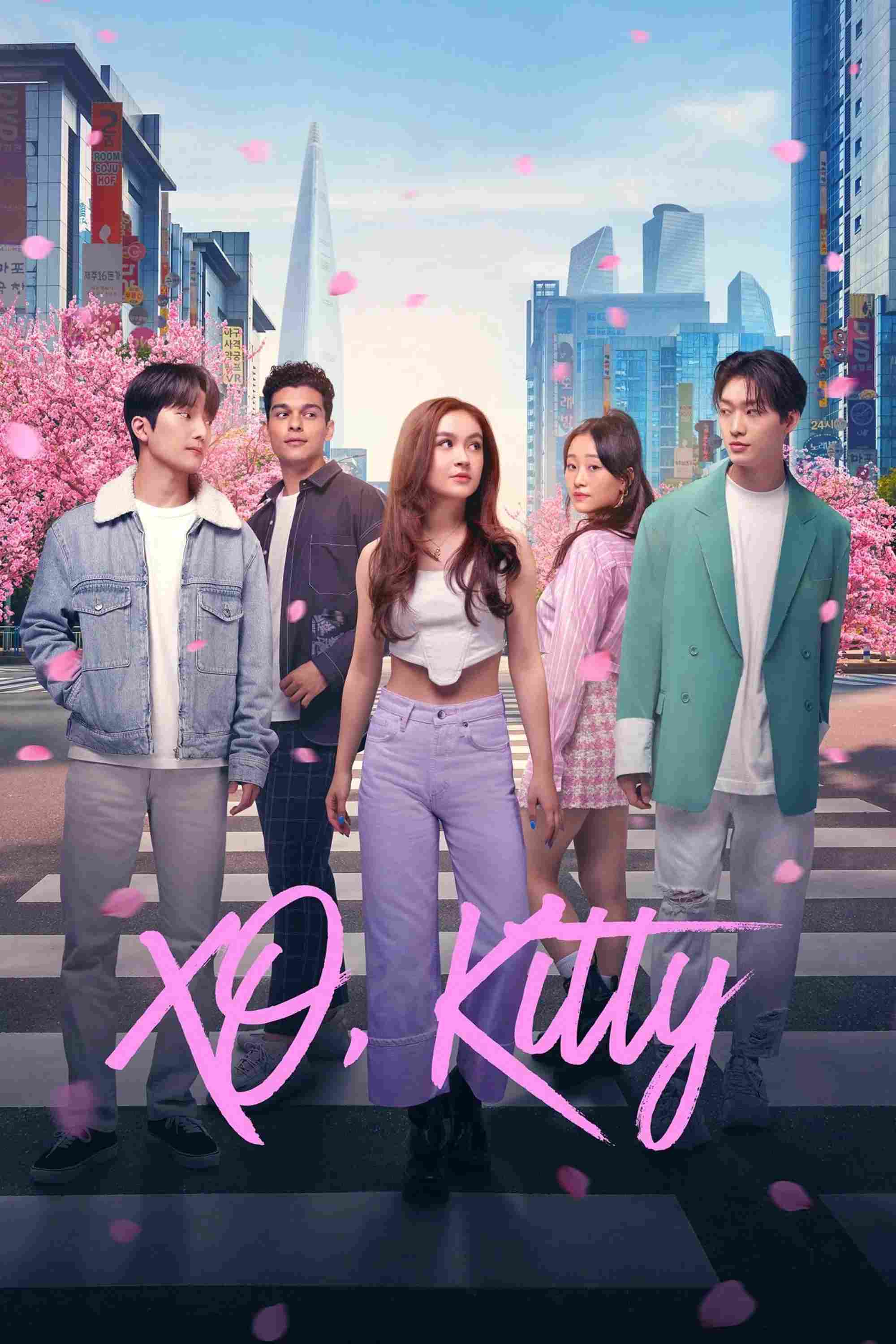Poster chính thức của phim Phim Hài, Phim Tâm Lý "XO, Kitty" (XO, Kitty - 2023), với sự tham gia của diễn viên Anna Cathcart và Choi Min-yeong.