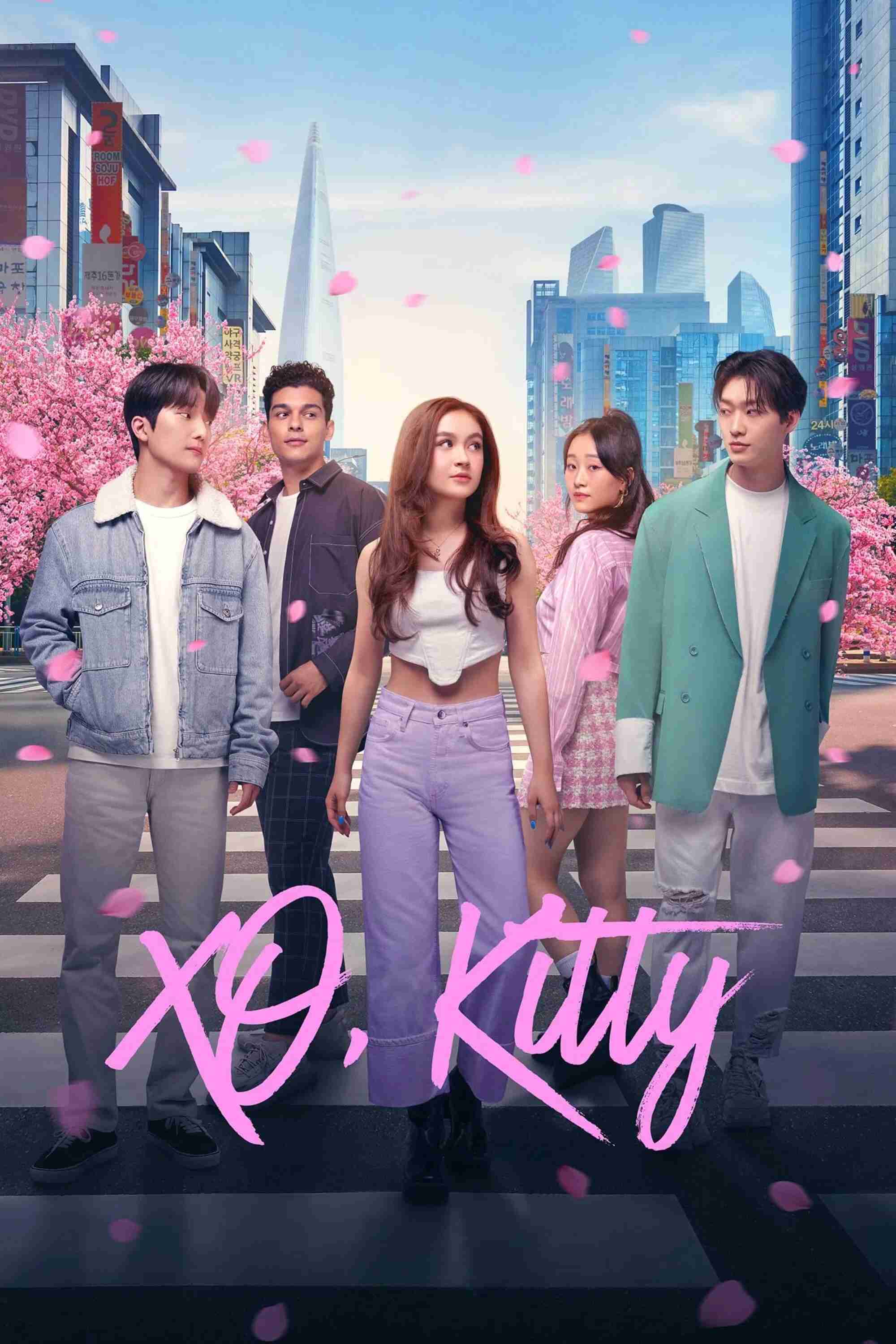 Poster chính thức của phim Phim Hài, Phim Tâm Lý "XO, Kitty (Phần 3)" (XO, Kitty - 2023), với sự tham gia của diễn viên Anna Cathcart và Choi Min-yeong.