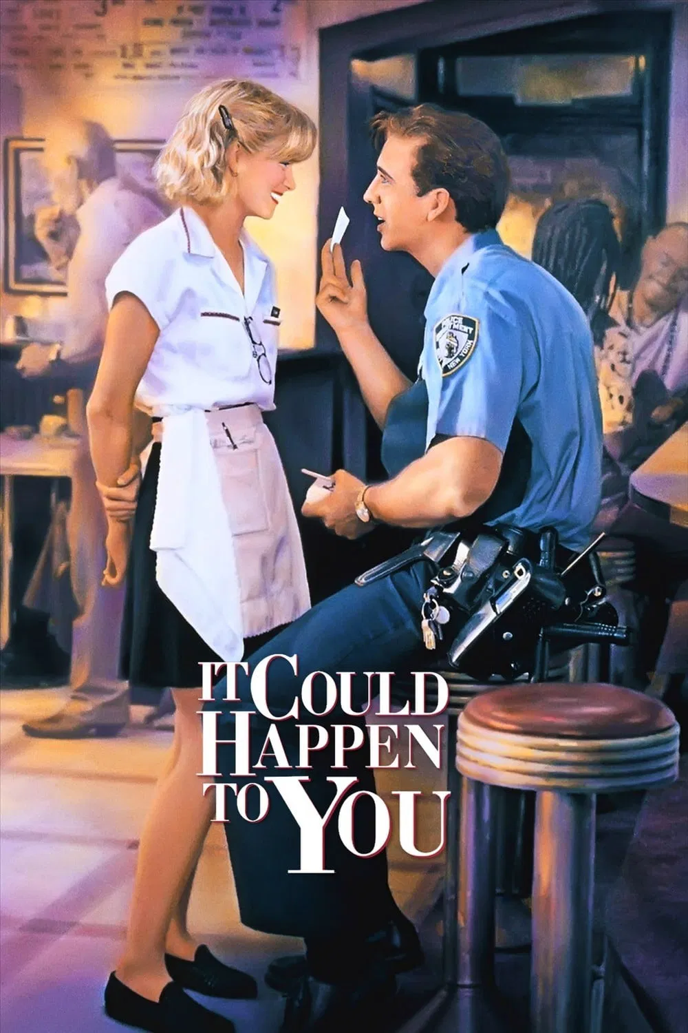 Poster chính thức của phim Phim Hài, Phim Tâm Lý "Xổ Số Tình Yêu" (It Could Happen to You - 1994), với sự tham gia của diễn viên Nicolas Cage và Bridget Fonda.