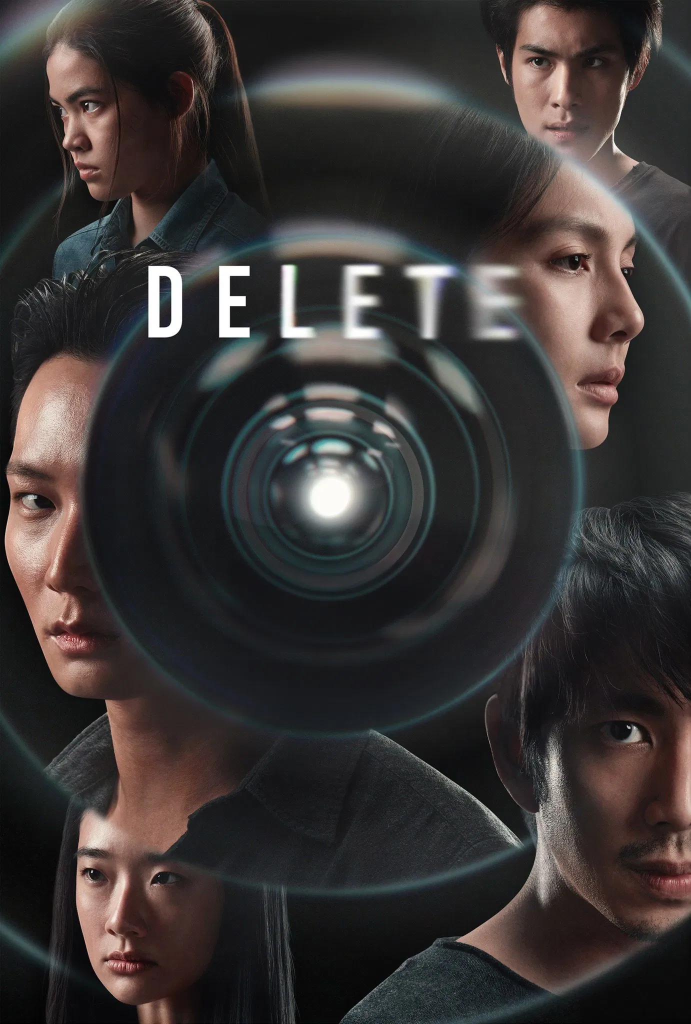 Poster chính thức của phim Phim Bí Ẩn, Phim Tâm Lý "Xóa Bỏ" (Delete - 2023), với sự tham gia của diễn viên Nat Kitcharit và Natara Nopparatayapon.