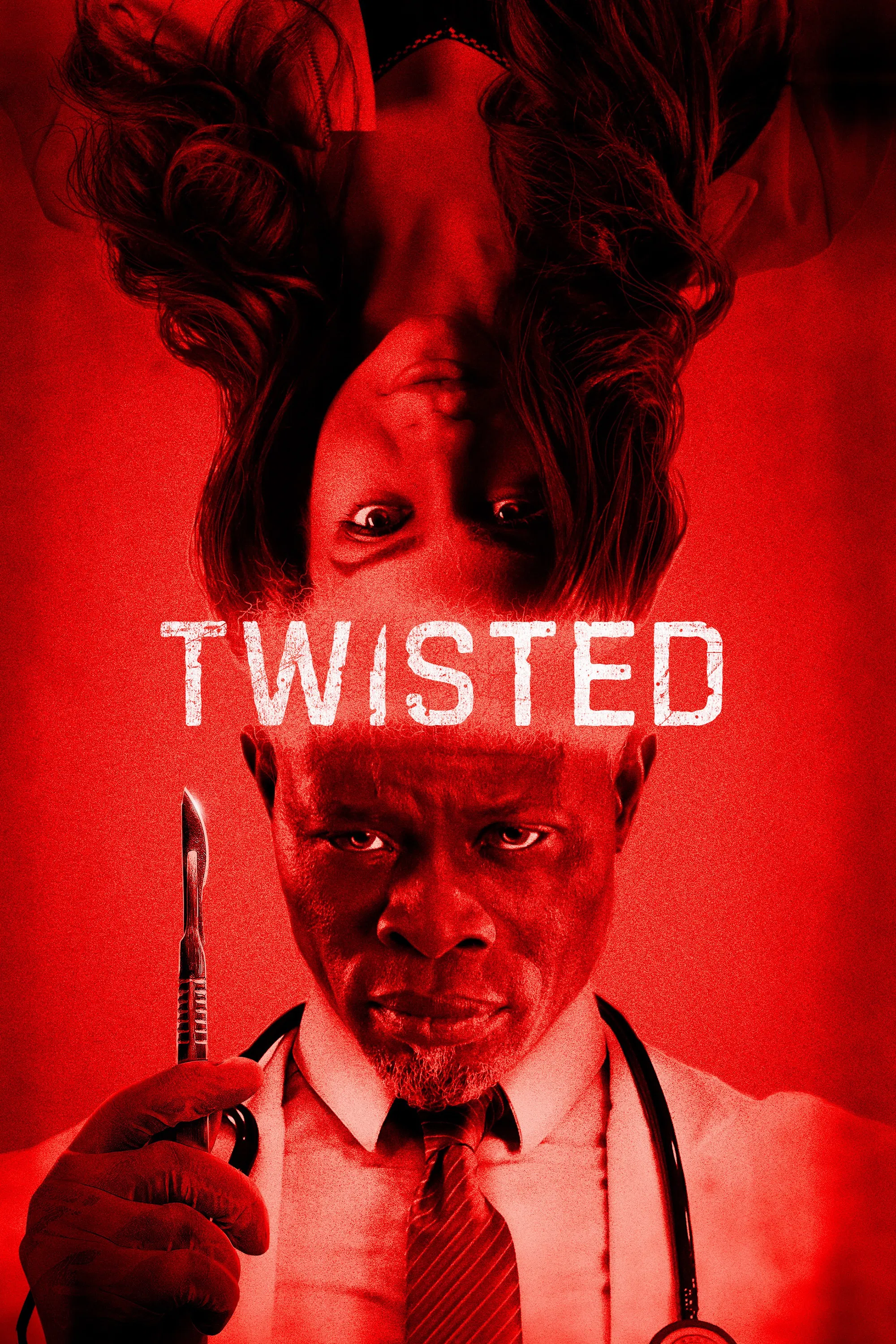 Poster chính thức của phim Phim Kinh Dị, Phim Giật Gân "Xoắn Quẩy" (Twisted - 2026), với sự tham gia của diễn viên Djimon Hounsou và Lauren LaVera.