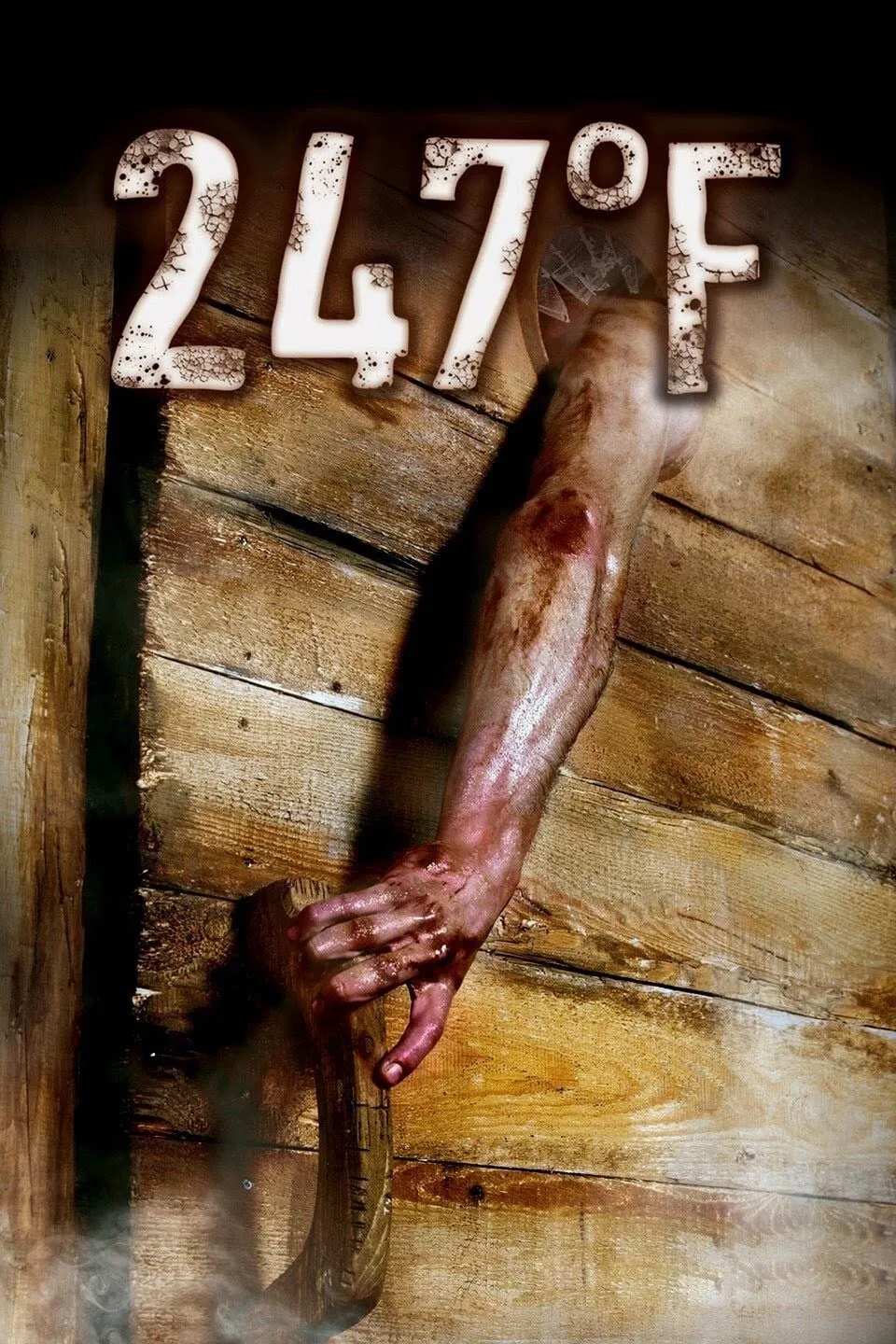 Poster chính thức của phim Phim Kinh Dị, Phim Giật Gân "Xông Hơi" (247°F - 2011), với sự tham gia của diễn viên Scout Taylor-Compton và Travis Van Winkle.
