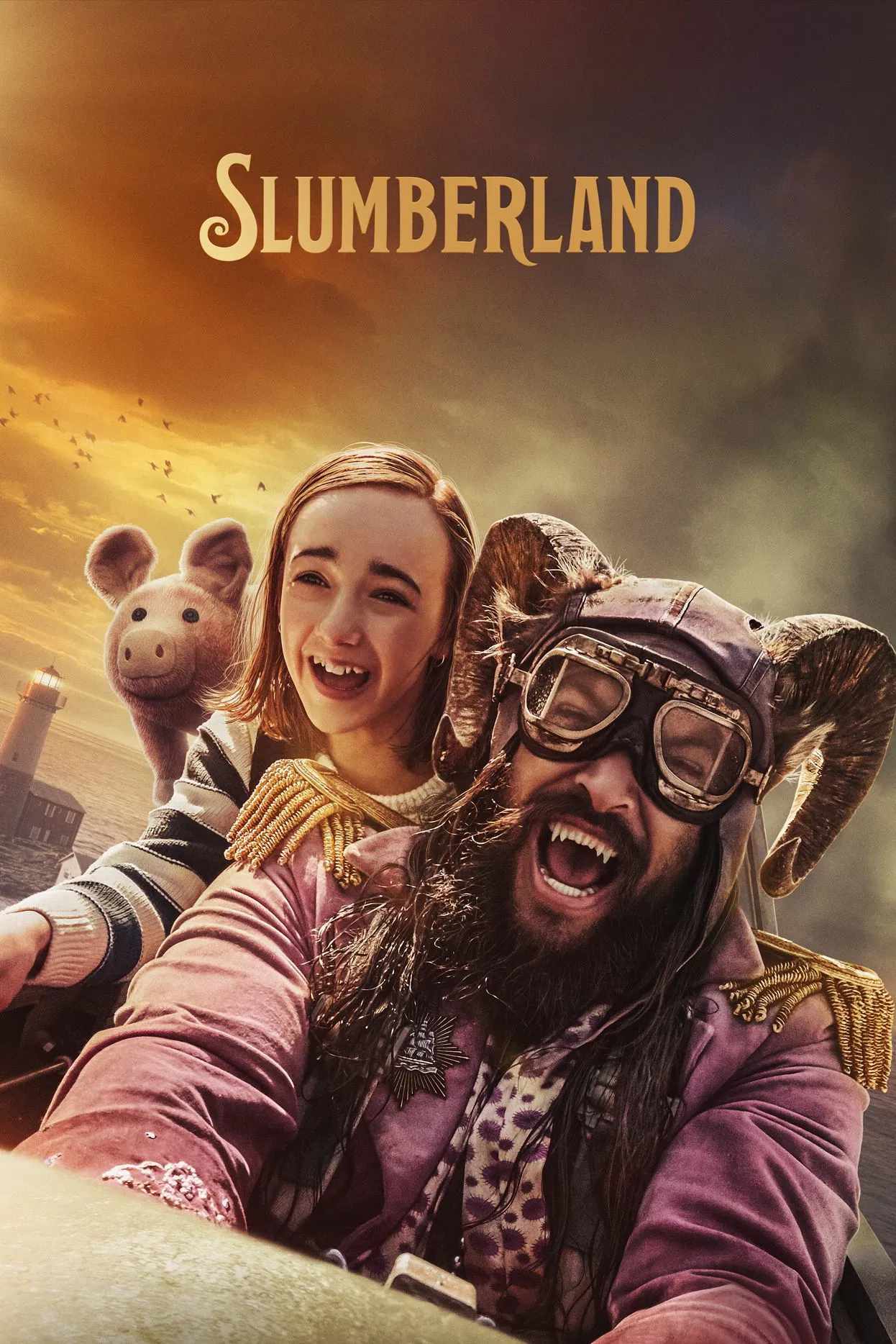 Poster chính thức của phim Phim Gia Đình, Phim Giả Tượng "Xứ Sở Mộng Mơ" (Slumberland - 2022), với sự tham gia của diễn viên Marlow Barkley và Jason Momoa.