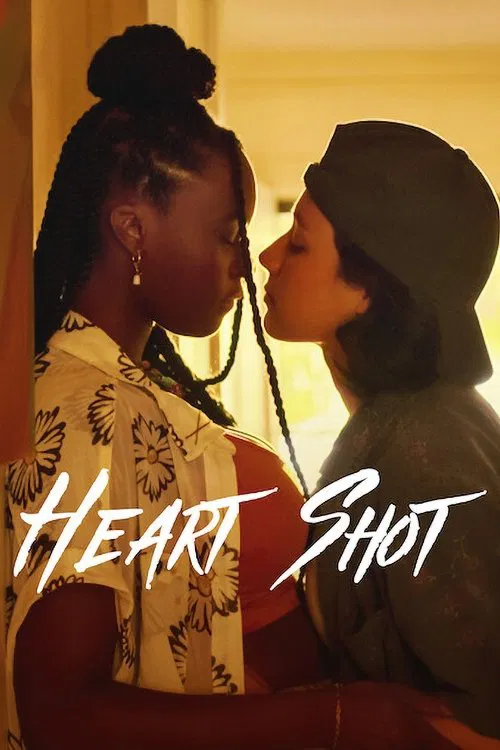 Poster chính thức của phim Phim Tình Cảm, Phim Hình Sự "Xuyên Tới Con Tim" (Heart Shot - 2022), với sự tham gia của diễn viên Nia Sondaya và Zack Duhame.
