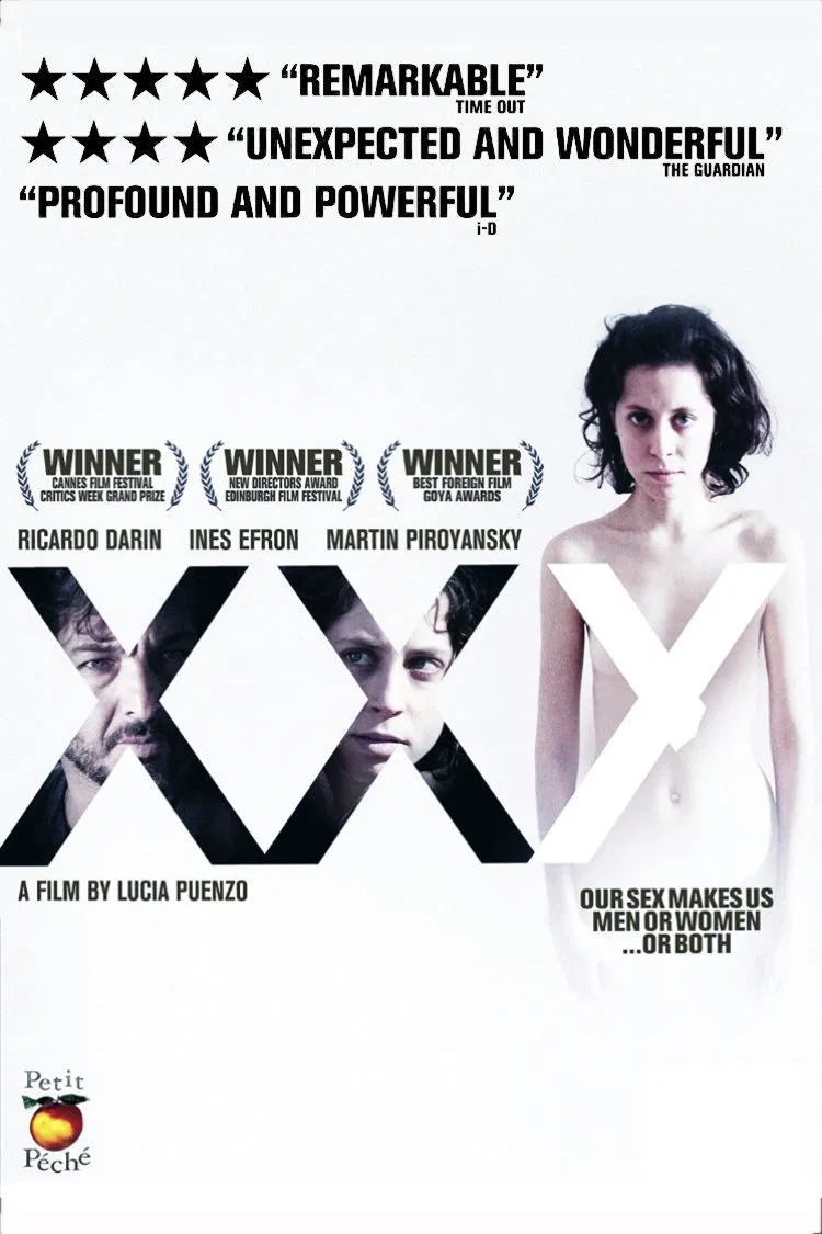 Poster chính thức của phim Phim Tâm Lý "XXY" (XXY - 2007), với sự tham gia của diễn viên Inés Efrón và Martín Piroyansky.