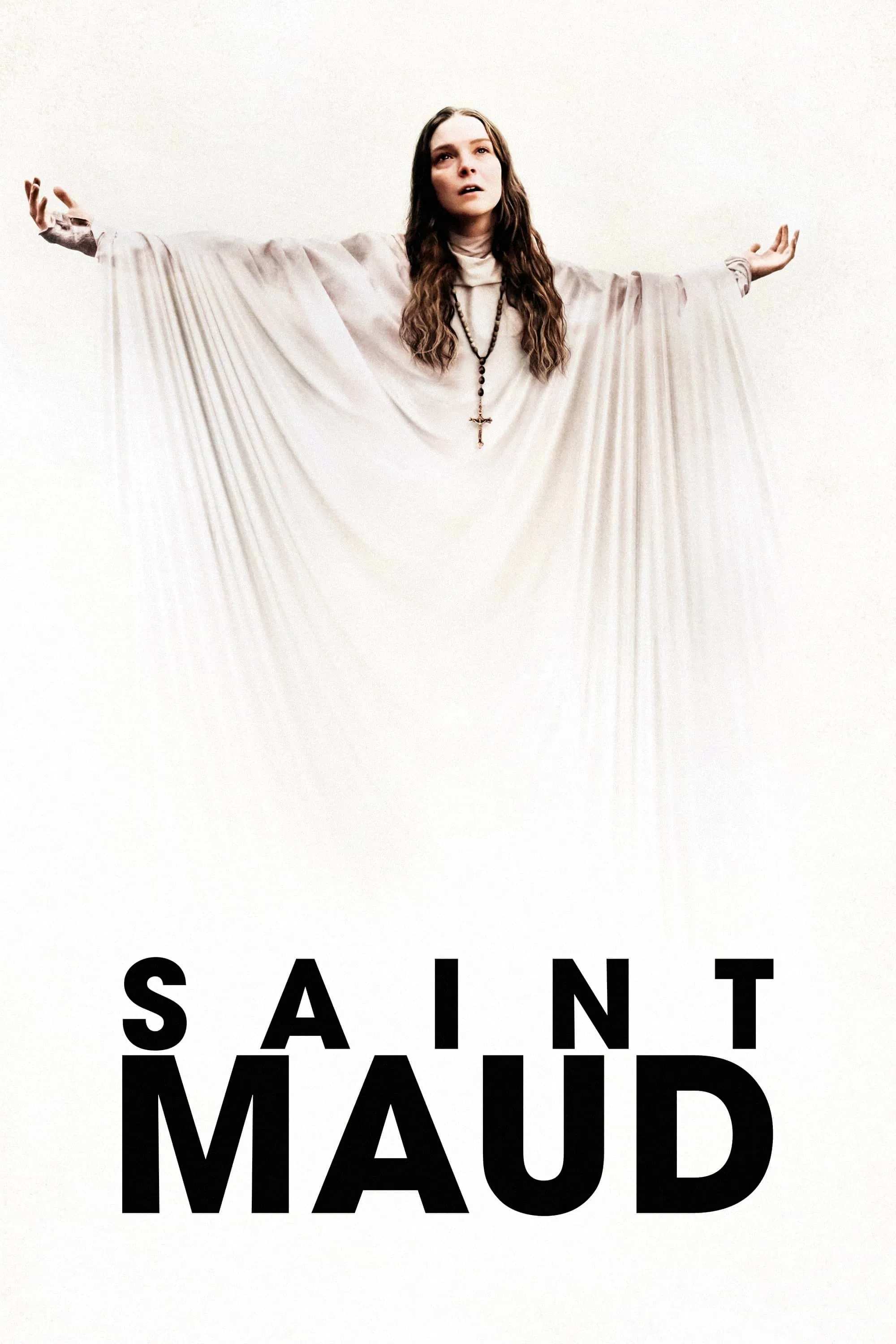 Poster chính thức của phim Phim Kinh Dị, Phim Bí Ẩn "Y Tá Hắc Ám" (Saint Maud - 2020), với sự tham gia của diễn viên Morfydd Clark và Jennifer Ehle.
