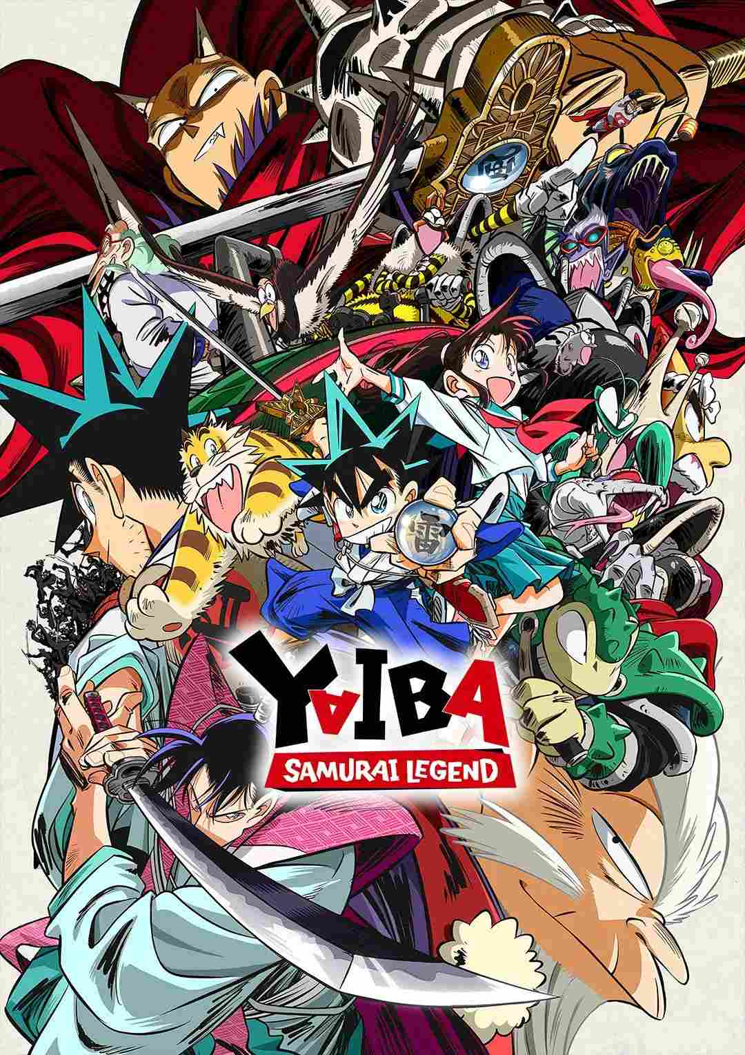 Poster chính thức của phim Phim Hành Động & Phiêu Lưu, Phim Hoạt Hình "YAIBA: Huyền Thoại Samurai" (YAIBA: Samurai Legend - 2025), với sự tham gia của diễn viên Minami Takayama và Manaka Iwami.