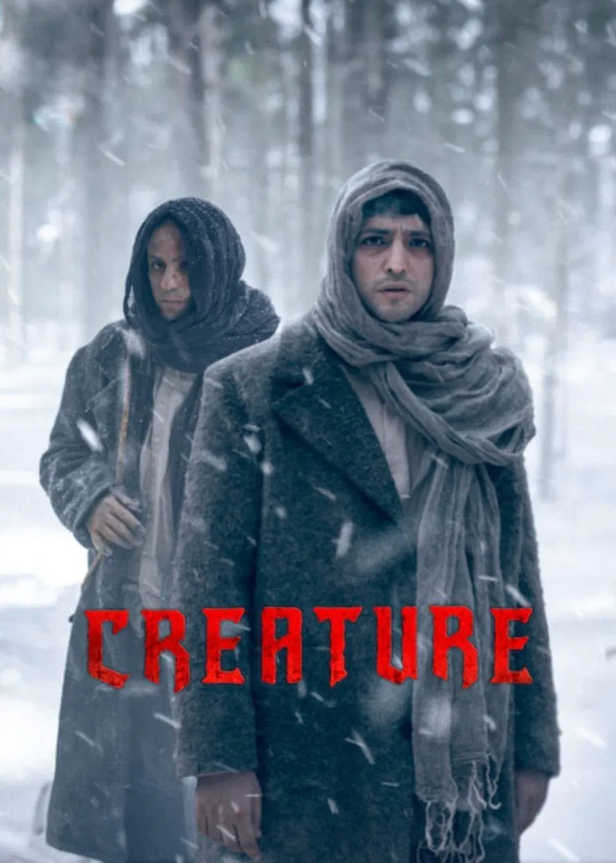 Poster chính thức của phim Phim Tâm Lý, Phim Viễn Tưởng & Giả Tưởng "Yaratilan: Tạo Vật" (Creature - 2023), với sự tham gia của diễn viên Taner Ölmez và Erkan Kolçak Köstendil.
