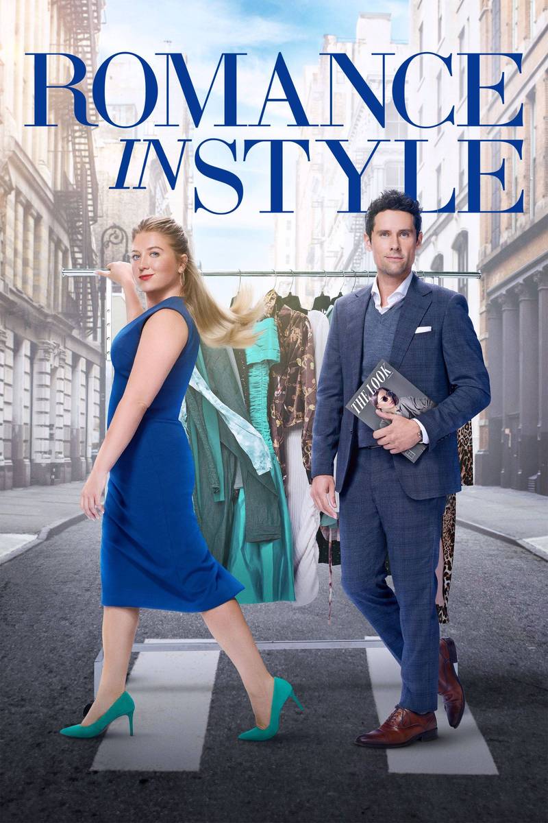 Poster chính thức của phim Phim Truyền Hình, Phim Hài "Yêu Cũng Có Phong Cách" (Romance in Style - 2022), với sự tham gia của diễn viên Jaicy Elliot và Benjamin Hollingsworth.