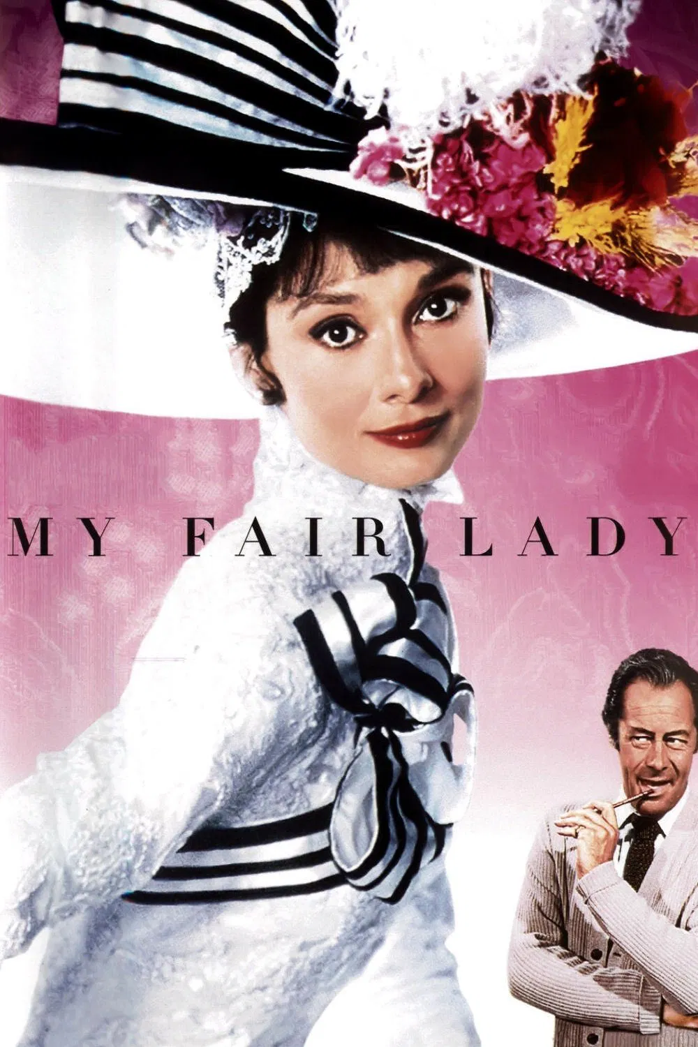 Poster chính thức của phim Phim Ca Nhạc, Phim Hài "Yểu Điệu Thục Nữ" (My Fair Lady - 1964), với sự tham gia của diễn viên Audrey Hepburn và Rex Harrison.
