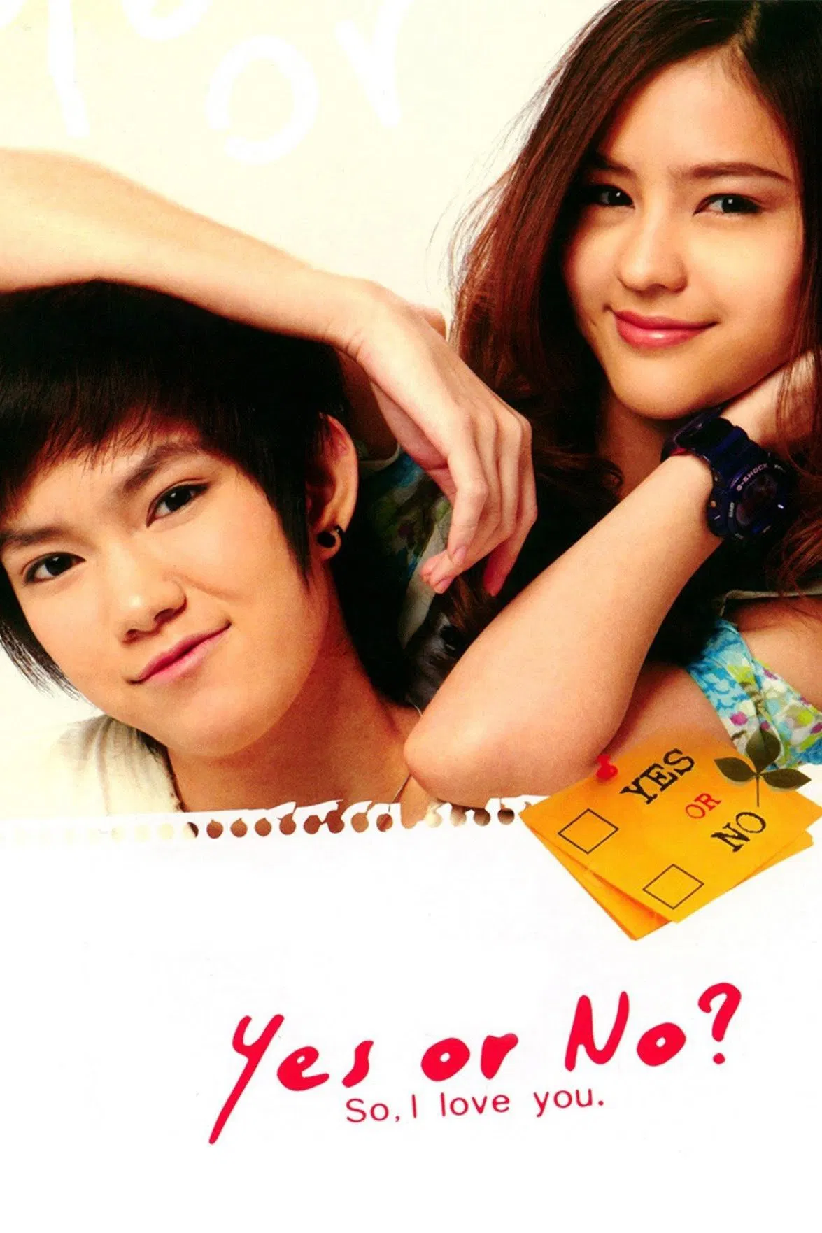 Poster chính thức của phim Phim Hài, Phim Tình Cảm "Yêu Hay Không Yêu" (Yes or No - 2010), với sự tham gia của diễn viên Sushar Manaying và Suppanad Jittaleela.