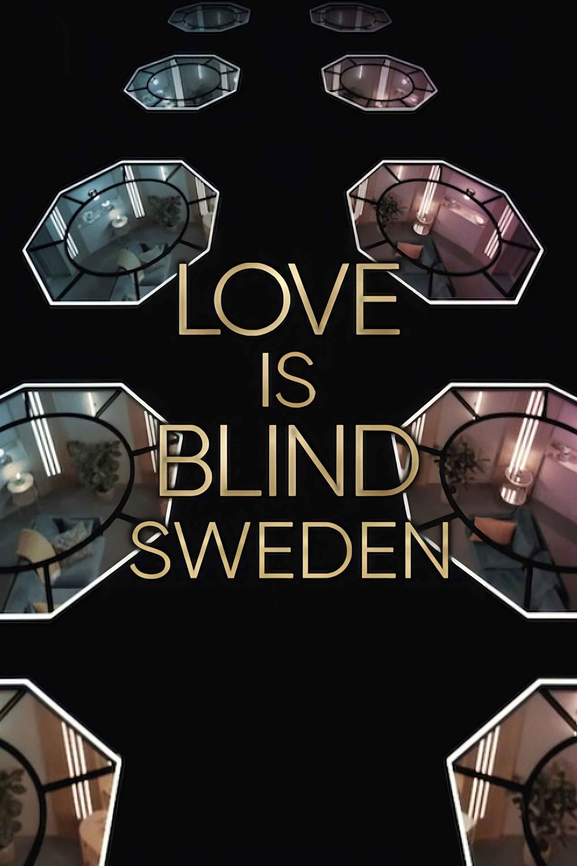 Poster chính thức của phim Truyền Hình Thực Tế "Yêu là mù quáng: Thụy Điển (Phần 2)" (Love Is Blind: Sweden - 2024), với sự tham gia của diễn viên Jessica Almenäs.