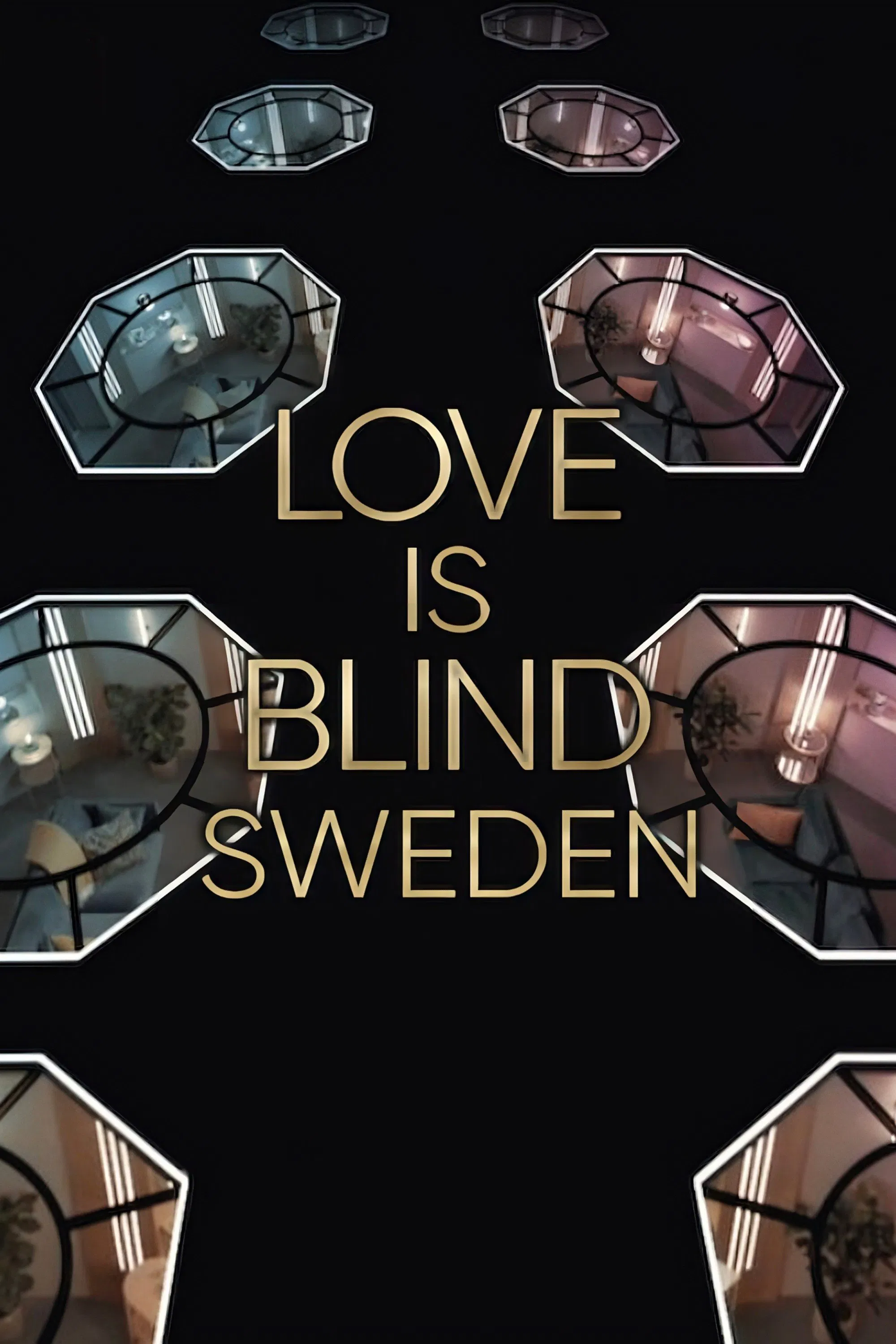 Poster chính thức của phim Truyền Hình Thực Tế "Yêu là mù quáng: Thụy Điển (Phần 3)" (Love Is Blind: Sweden - 2024), với sự tham gia của diễn viên Jessica Almenäs.