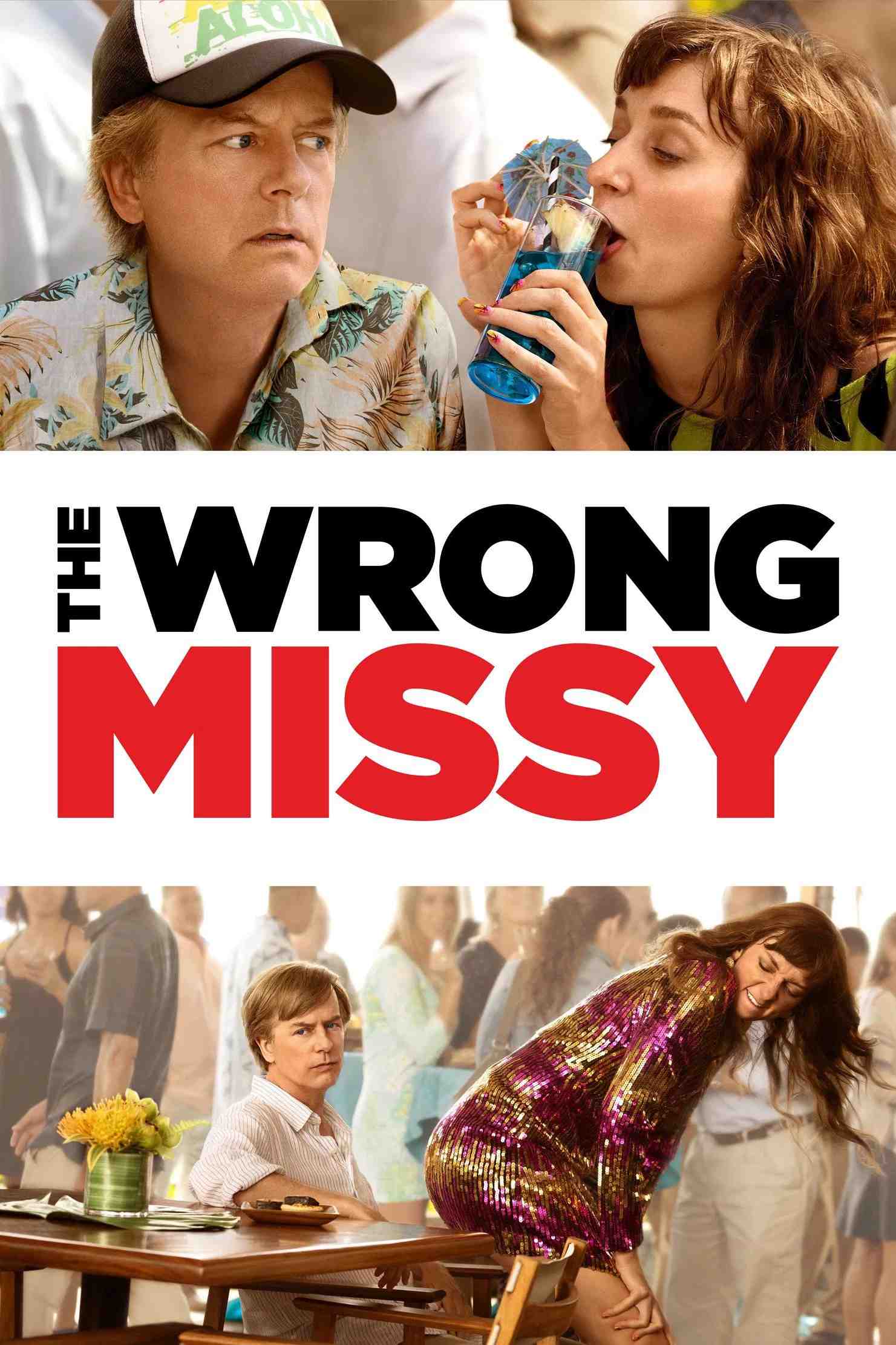 Poster chính thức của phim Phim Hài, Phim Tình Cảm "Yêu Nhầm Missy" (The Wrong Missy - 2020), với sự tham gia của diễn viên David Spade và Lauren Lapkus.