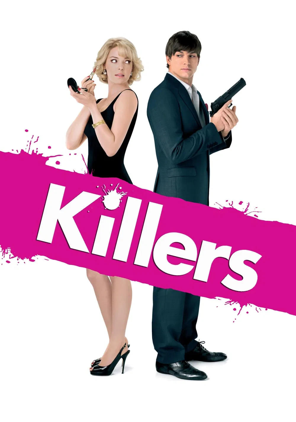Poster chính thức của phim Phim Hành Động, Phim Hài "Yêu Nhầm Sát Thủ" (Killers - 2010), với sự tham gia của diễn viên Ashton Kutcher và Katherine Heigl.