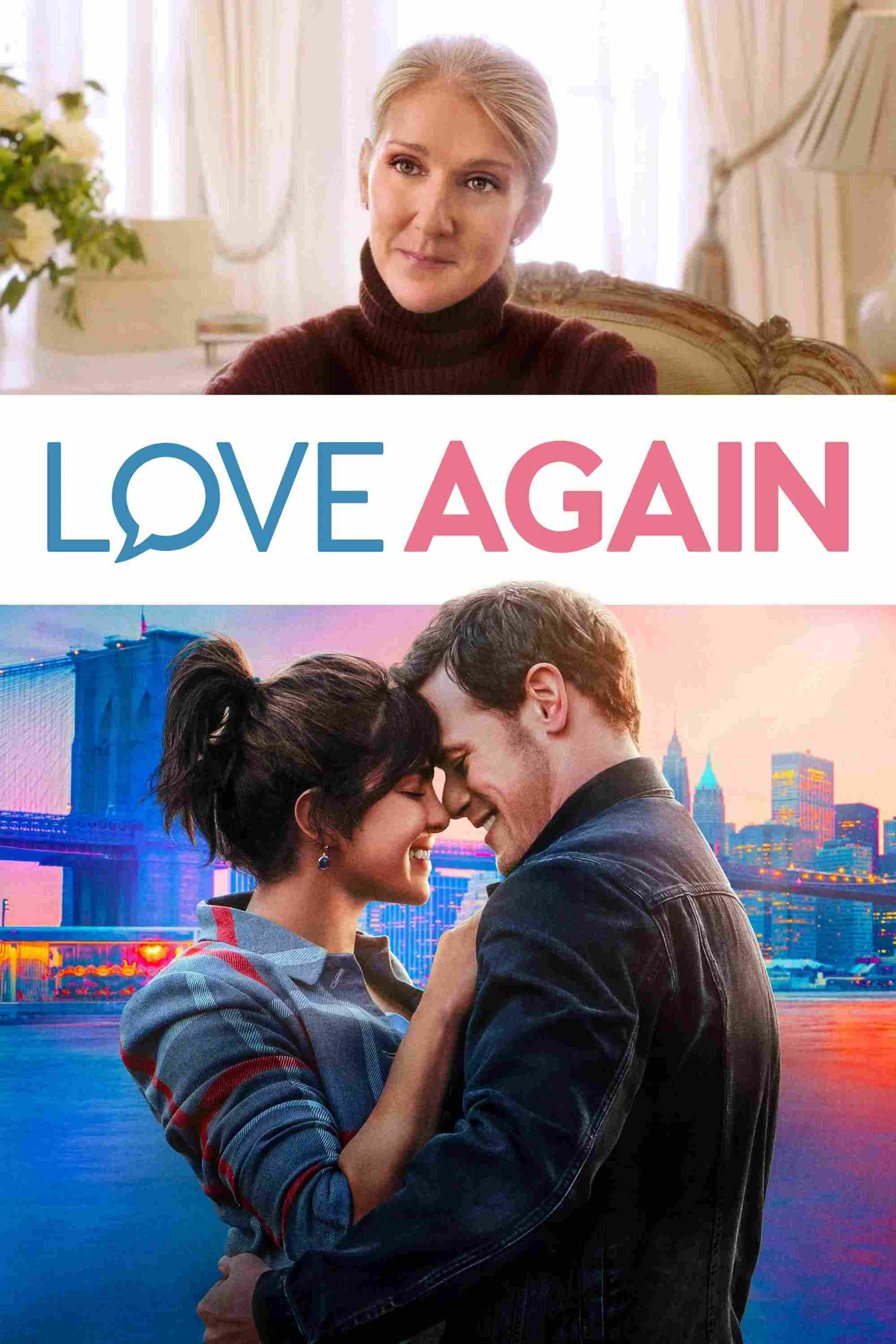 Poster chính thức của phim Phim Tình Cảm, Phim Tâm Lý "Yêu Như Lần Đầu" (Love Again - 2023), với sự tham gia của diễn viên Priyanka Chopra Jonas và Sam Heughan.