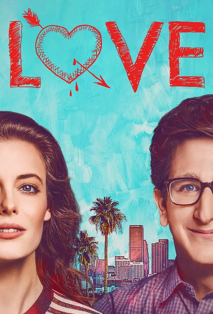 Poster chính thức của phim Phim Hài, Phim Tâm Lý "Yêu (Phần 3)" (Love - 2016), với sự tham gia của diễn viên Gillian Jacobs và Paul Rust.