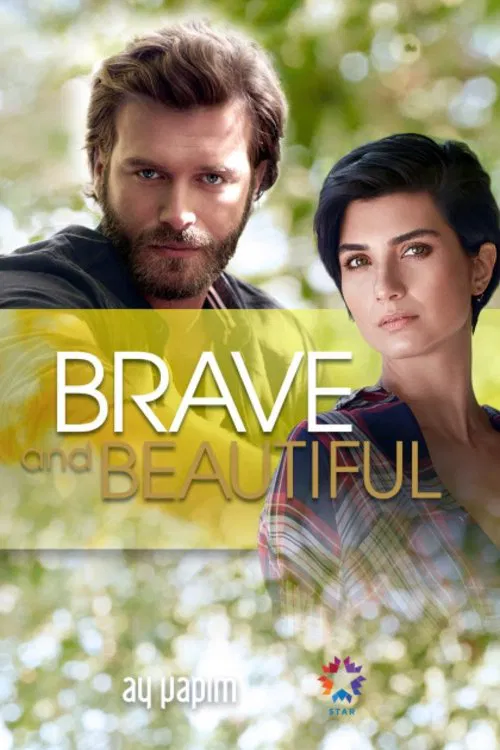 Poster chính thức của phim Phim Tâm Lý "Yêu Trong Lửa Hận" (Brave and Beautiful - 2016), với sự tham gia của diễn viên Kıvanç Tatlıtuğ và Tuba Büyüküstün.