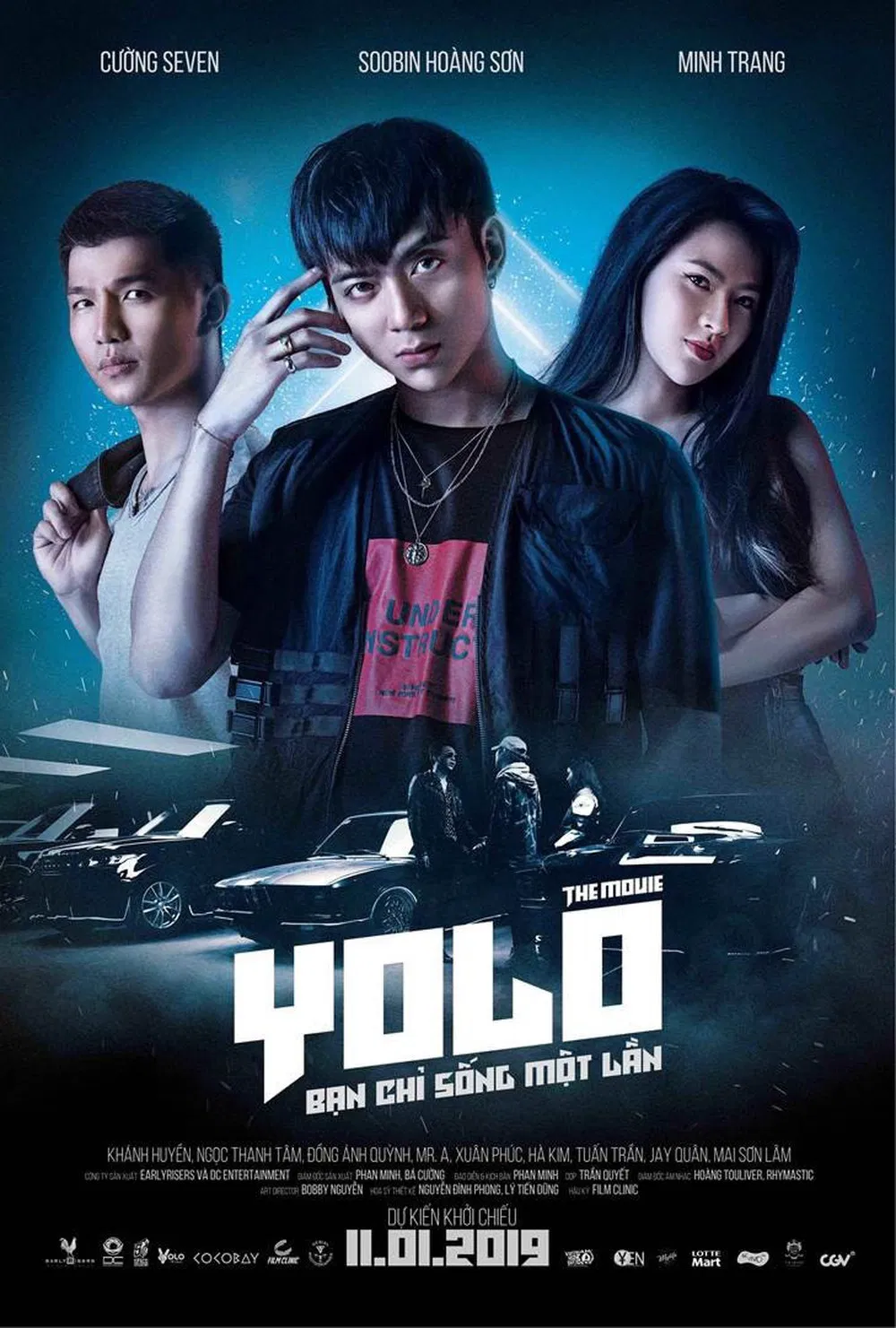 Poster chính thức của phim Phim Tình Cảm "YOLO : Bạn Chỉ Sống Một Lần" (Yolo - Bạn Chỉ Sống Một Lần - 2019), với sự tham gia của diễn viên SOOBIN và Cường Seven.