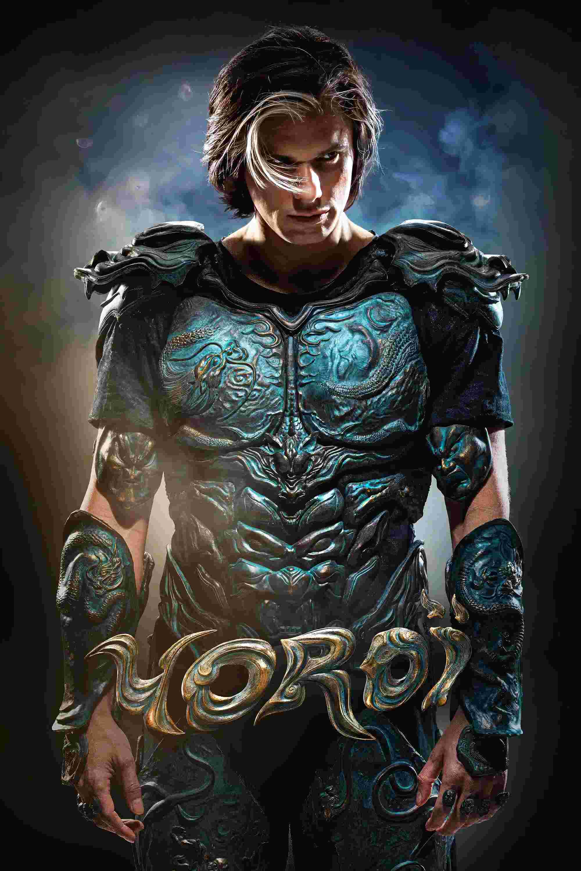 Poster chính thức của phim Phim Phiêu Lưu, Phim Giả Tượng "Yoroi" (Yoroï - 2025), với sự tham gia của diễn viên Orelsan và Clara Choï.