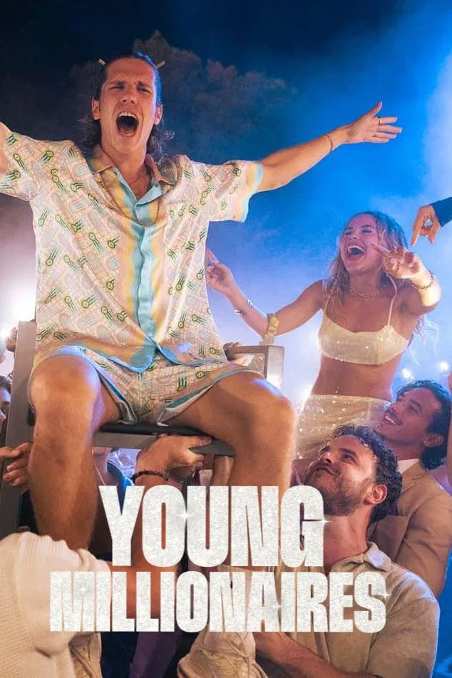 Poster chính thức của phim Phim Hài, Phim Tâm Lý "Những Triệu Phú Trẻ" (Young Millionaires - 2025), với sự tham gia của diễn viên Abraham Wapler và Malou Khebizi.
