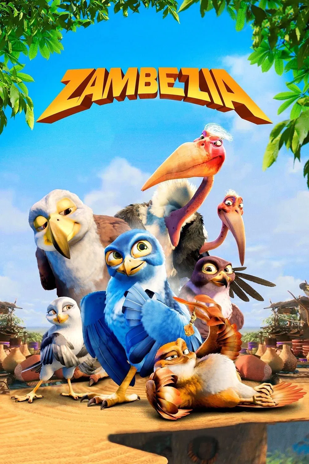 Poster chính thức của phim Phim Hài, Phim Hoạt Hình "Zambezia: Thành Phố Các Loài Chim" (Zambezia - 2012), với sự tham gia của diễn viên Samuel L. Jackson và Abigail Breslin.