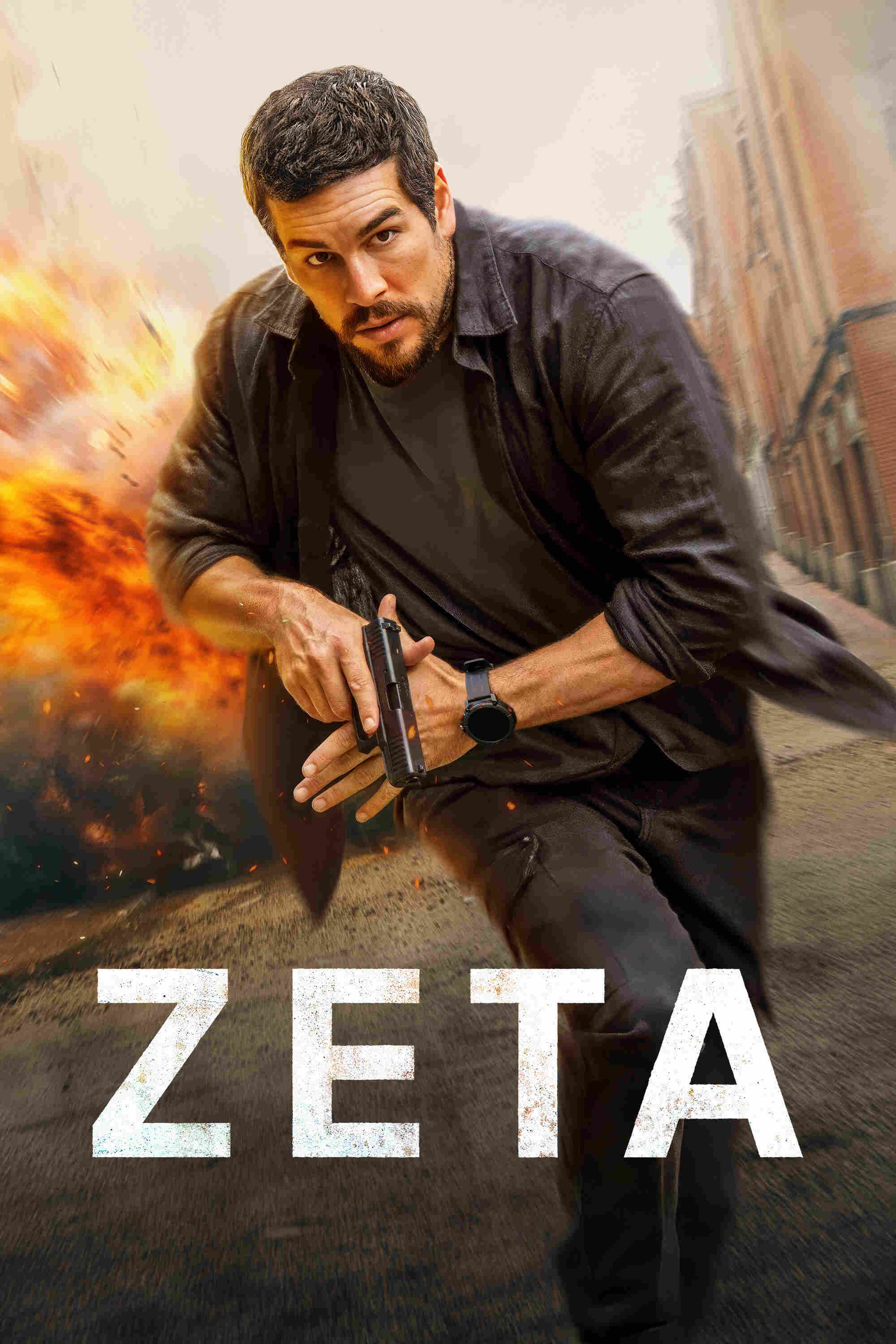 Poster chính thức của phim Phim Tâm Lý, Phim Giật Gân "Zeta" (Agent Zeta - 2026), với sự tham gia của diễn viên Mario Casas và Mariela Garriga.