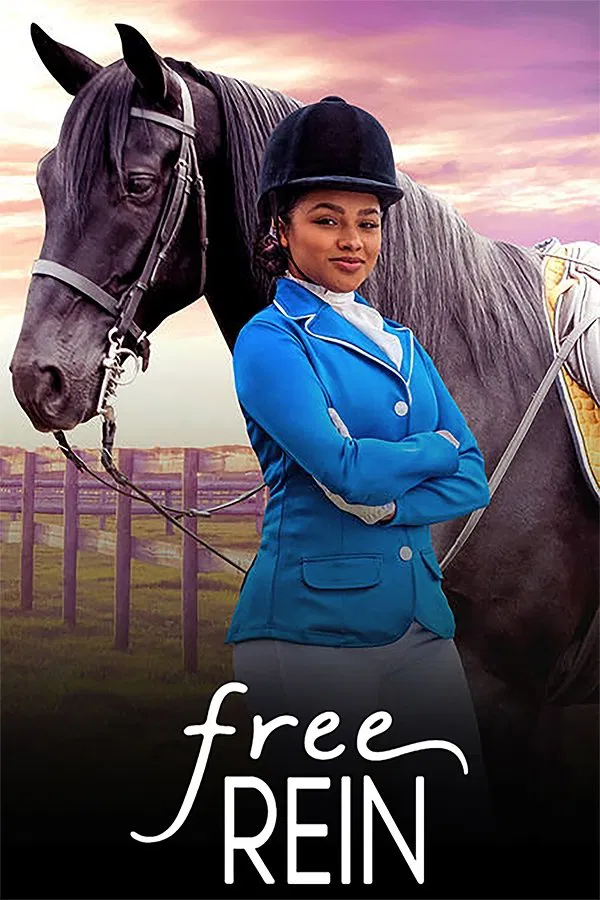 Poster chính thức của phim Phim Gia Đình, Phim Thiếu Nhi "Zoe và Raven (Phần 1)" (Free Rein - 2017), với sự tham gia của diễn viên Jaylen Barron và Celine Buckens.