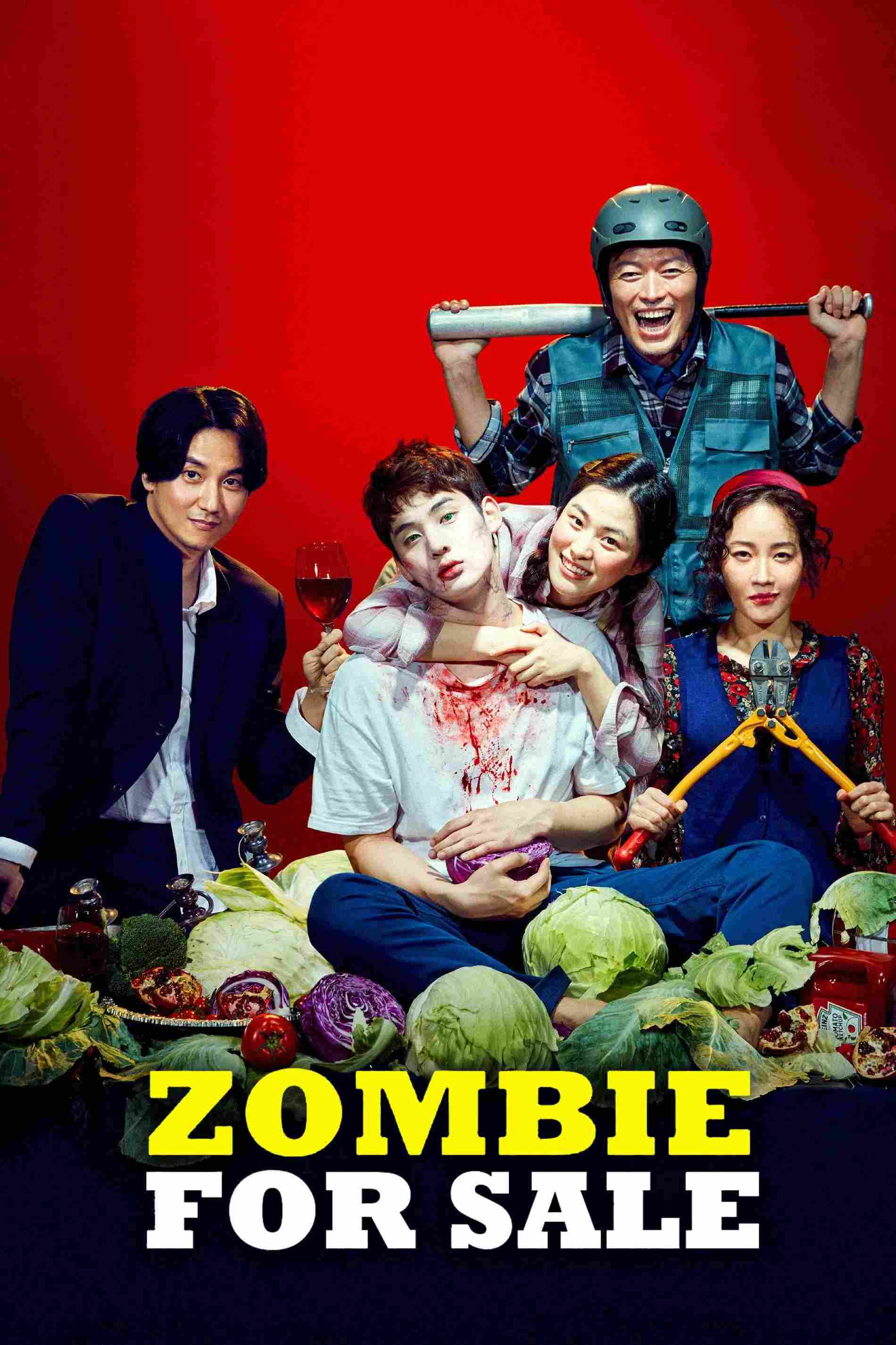 Poster chính thức của phim Phim Hài, Phim Kinh Dị "Zombie Đại Hạ Giá" (Zombie for Sale - 2019), với sự tham gia của diễn viên Jung Jae-young và Kim Nam-gil.